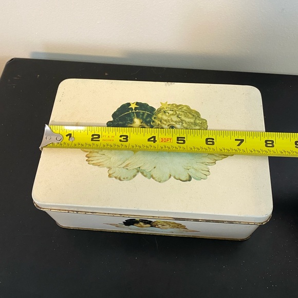 RARE Vintage Fiorucci Angel Cherub Tin Perfume Canisters/Containers:Cottage/Boho - Picture 5 of 11